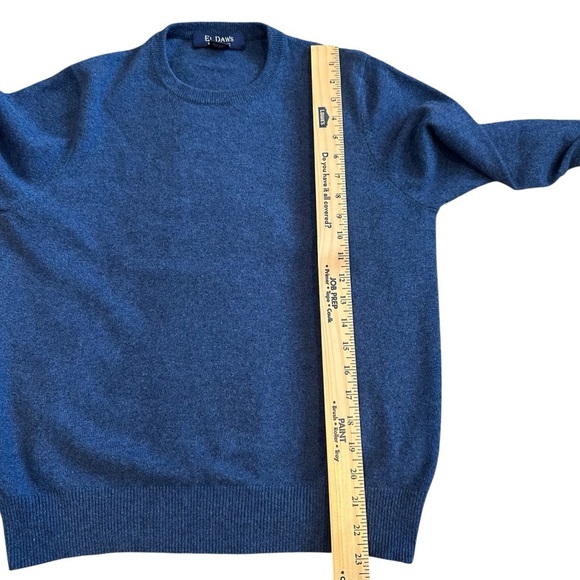 El Daws Classic Blue cashmere Sweater - Picture 9 of 10